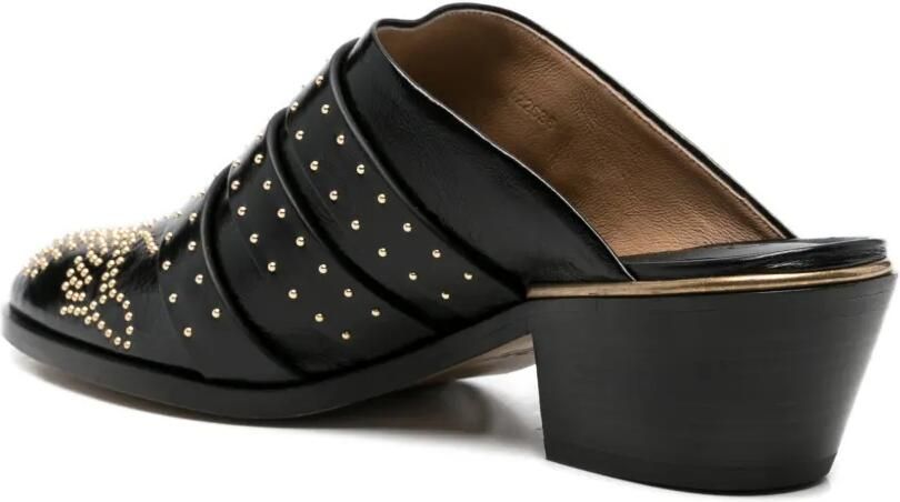 Chloé Susanna muiltjes met studs Zwart - Foto 2