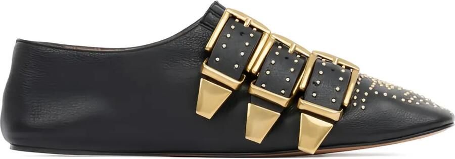 Chloé Susanna pumps met gespdetail en studs Zwart