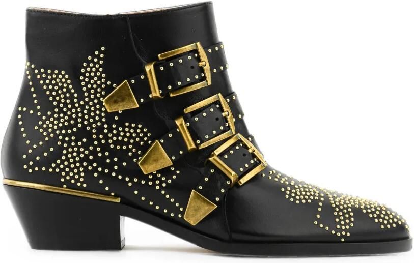 Chloé Susanna enkellaarzen met studs Zwart