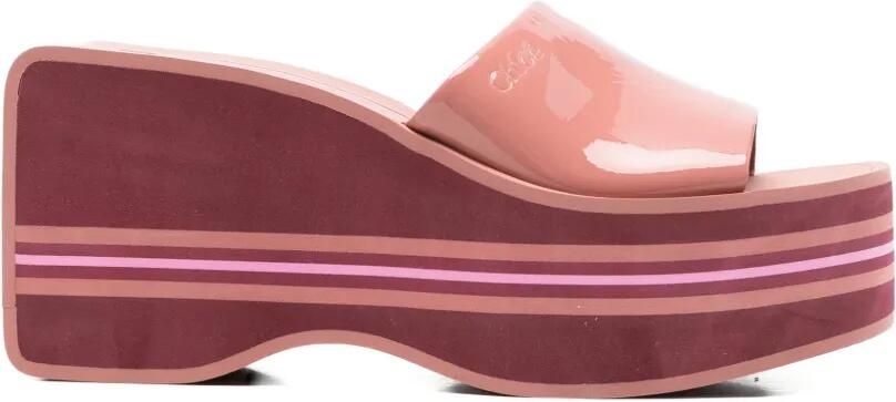 Chloé Swimming Cool muiltjes met sleehak Roze