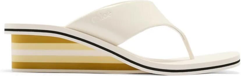 Chloé Swimming Cool sandalen met sleehak Beige