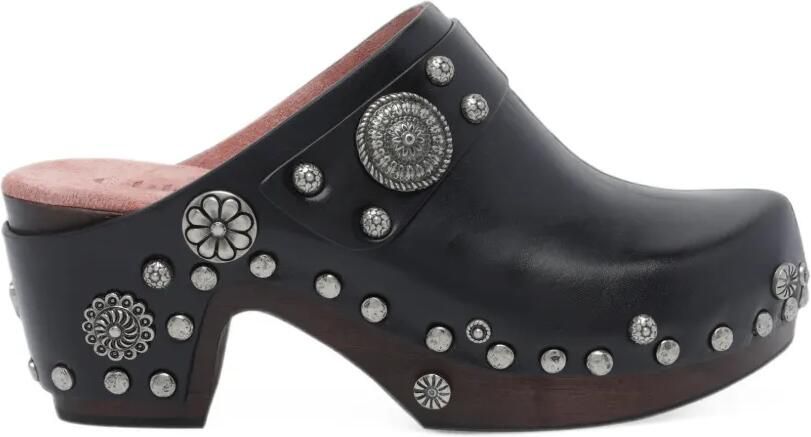 Chloé Talis leren muiltjes met studs Zwart
