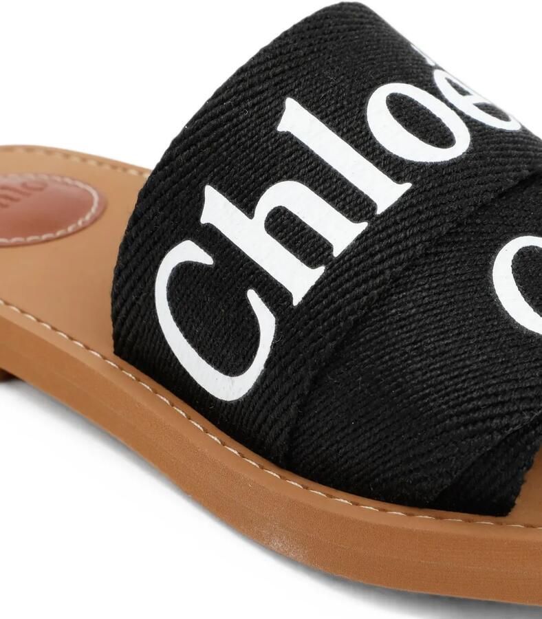 Chloé Woody sandalen met gekruiste bandjes Zwart - Foto 2