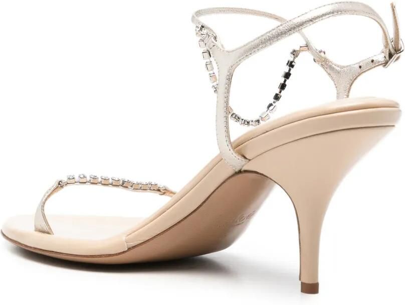 Chloé Zia sandalen met hak Beige - Foto 3