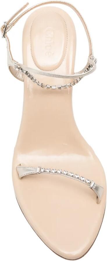 Chloé Zia sandalen met hak Beige - Foto 4