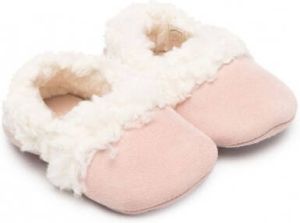 Chloé Kids Suède slippers Roze