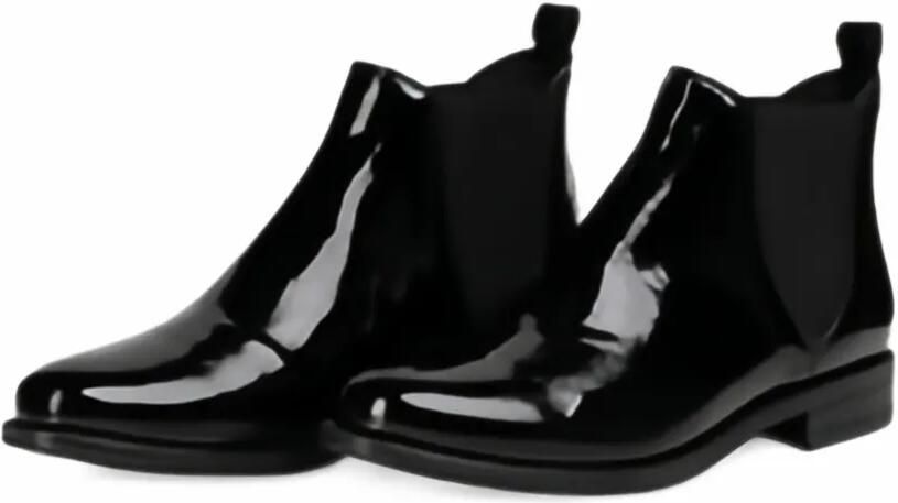 Christian Lacroix patent-finish Chelsea boots Zwart