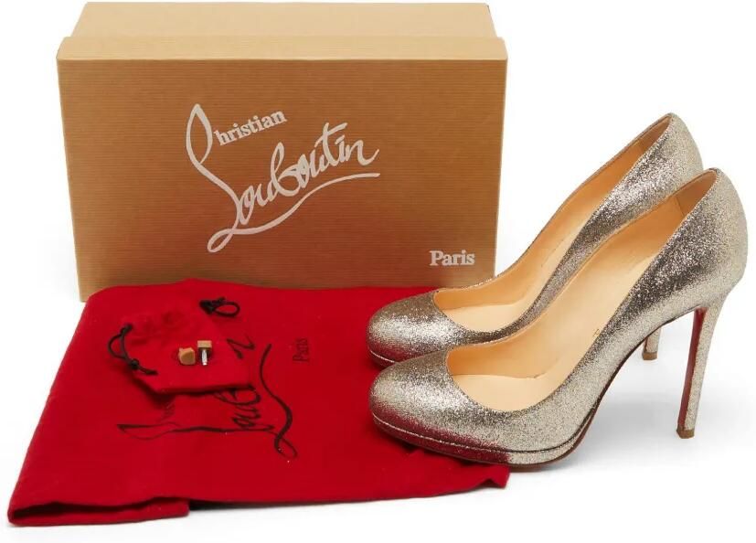 Christian Louboutin Pre-Owned Fifi pumps Zilver - Foto 4