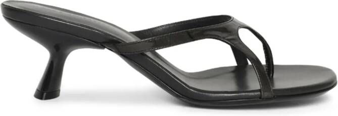 Christopher Esber Alocasia 60mm kitten-heel leather sandals Zwart