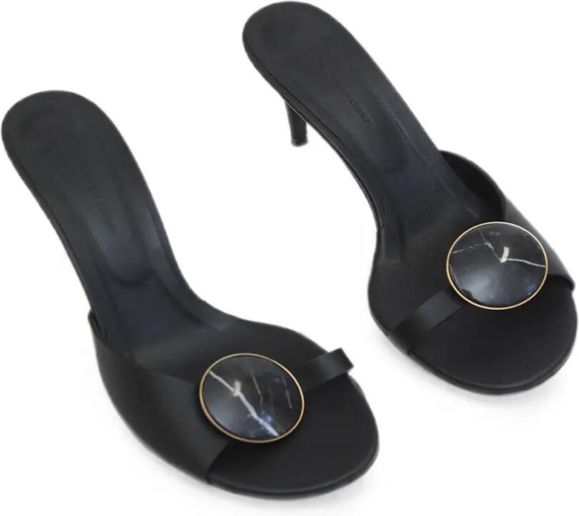 Christopher Esber Aura Quartz leren muiltjes Zwart - Foto 3
