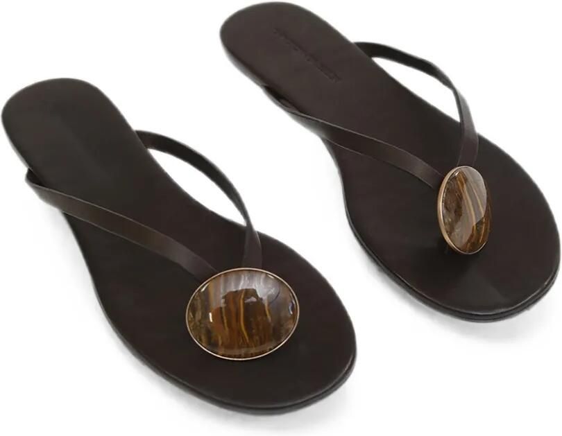 Christopher Esber Aura Quartz platte sandalen Bruin - Foto 3