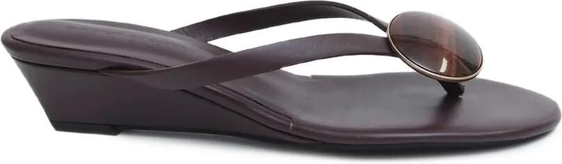 Christopher Esber Aura Quartz sandalen met sleehak Bruin