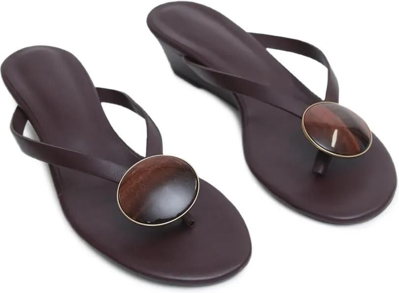 Christopher Esber Aura Quartz sandalen met sleehak Bruin - Foto 3