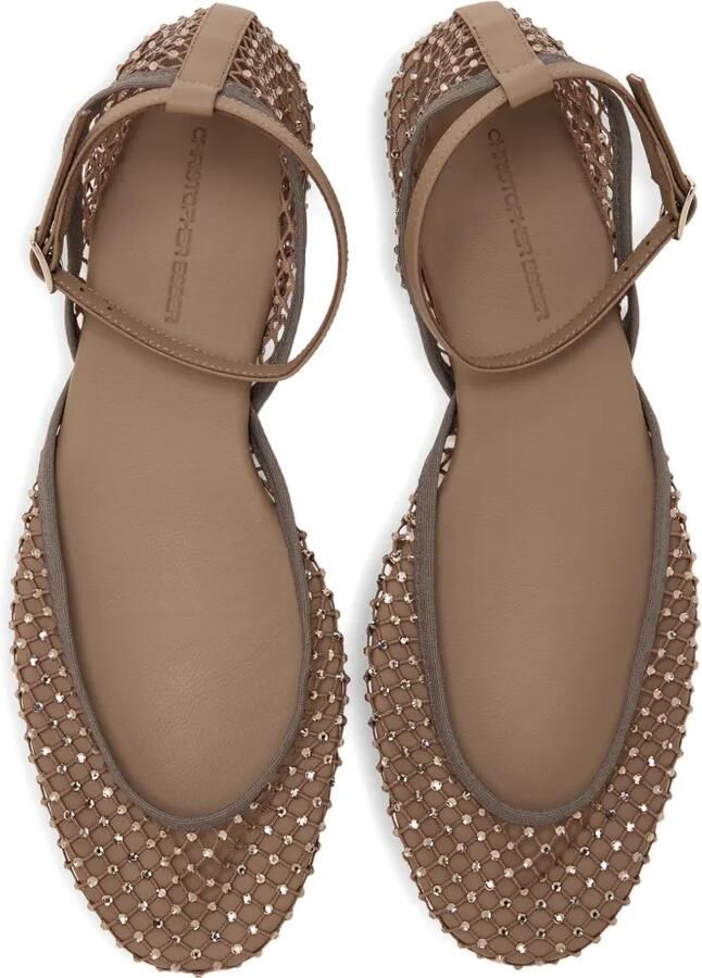 Christopher Esber Ballerina's met enkelbandje Beige - Foto 2