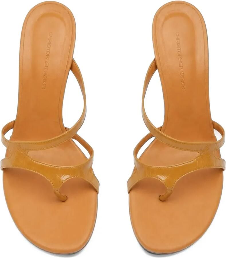 Christopher Esber Calathea leren sandalen met hak Beige - Foto 2
