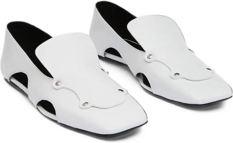 Christopher Esber Chisel leren loafers met uitgesneden details Wit - Foto 4