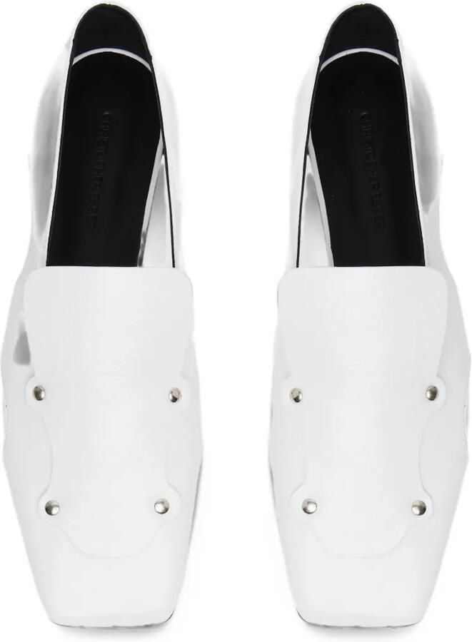 Christopher Esber Chisel leren loafers met uitgesneden details Wit - Foto 3