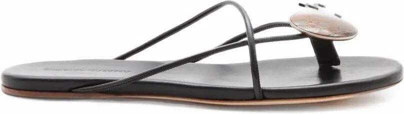 Christopher Esber Doma Stoned multi-strap sandals flats Zwart