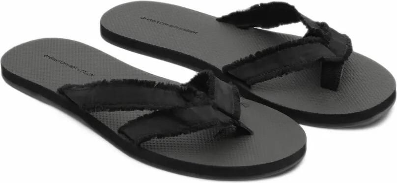Christopher Esber Freya zijden teenslippers Zwart - Foto 4