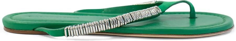 Christopher Esber Frida suède sandalen Groen