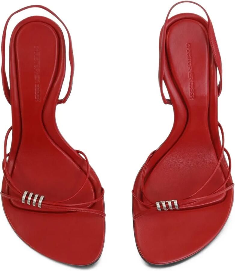 Christopher Esber Giro metal-ring sandals Rood - Foto 2
