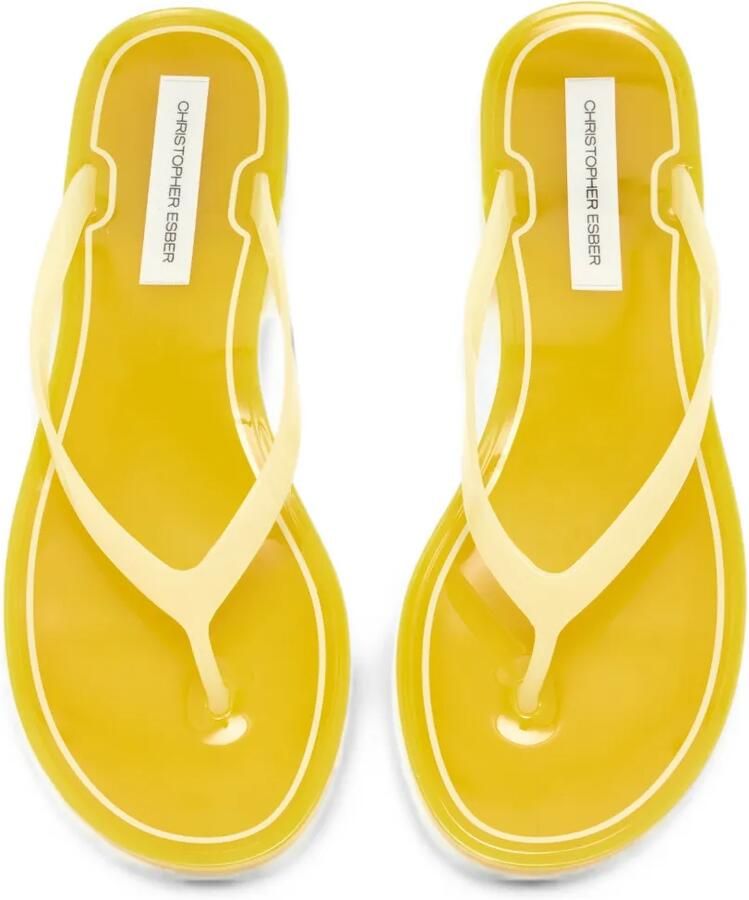 Christopher Esber Jo teenslippers Geel - Foto 2