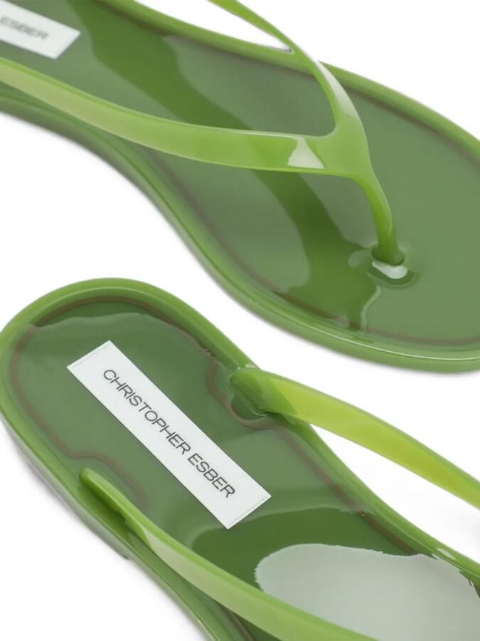 Christopher Esber Jo teenslippers Groen - Foto 2