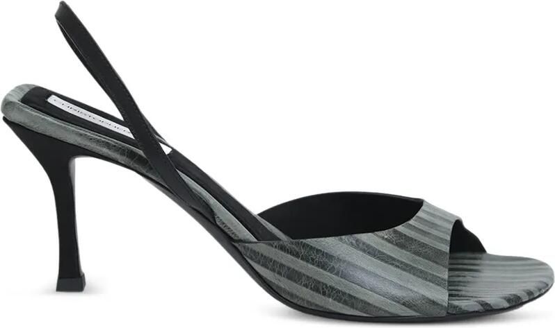 Christopher Esber Lila slingback pumps met streepprint Grijs