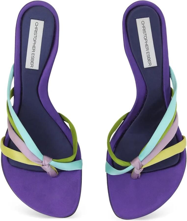 Christopher Esber Mica geknoopte sandalen Paars - Foto 2