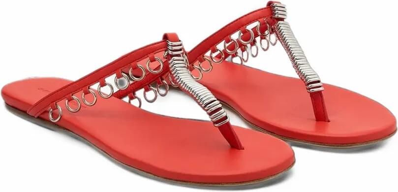 Christopher Esber Platte sandalen met pierced details Rood - Foto 3