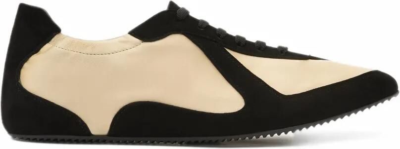 Christopher Esber Roadie satijnen low-top sneakers met vlakken Beige