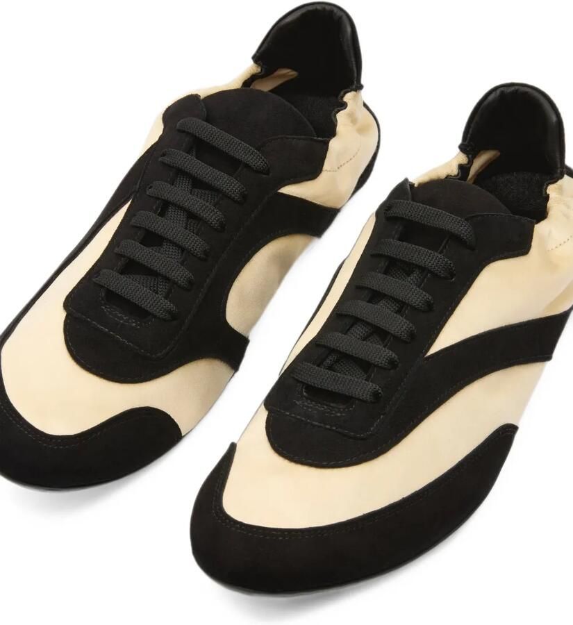 Christopher Esber Roadie satijnen low-top sneakers met vlakken Beige - Foto 2