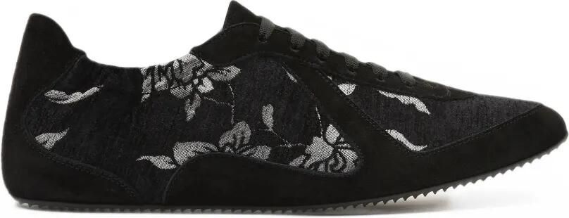 Christopher Esber Roadie Upholstered botanical-jacquard sneakers Zwart