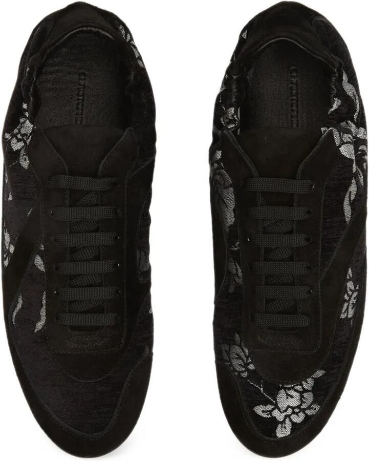 Christopher Esber Roadie Upholstered botanical-jacquard sneakers Zwart - Foto 3