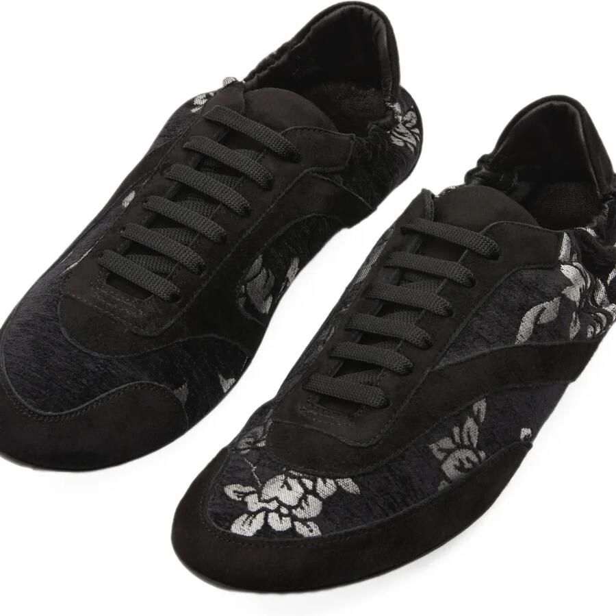 Christopher Esber Roadie Upholstered botanical-jacquard sneakers Zwart - Foto 2