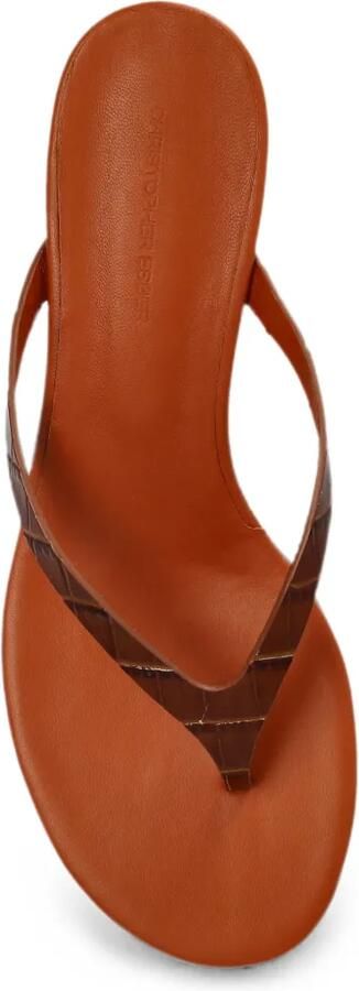 Christopher Esber Scala leren sandalen met hak Bruin - Foto 3