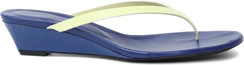 Christopher Esber Scala sandalen met sleehak Blauw