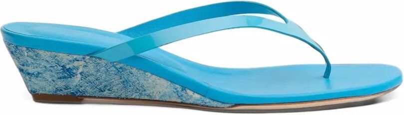Christopher Esber Scala sandalen met sleehak Blauw