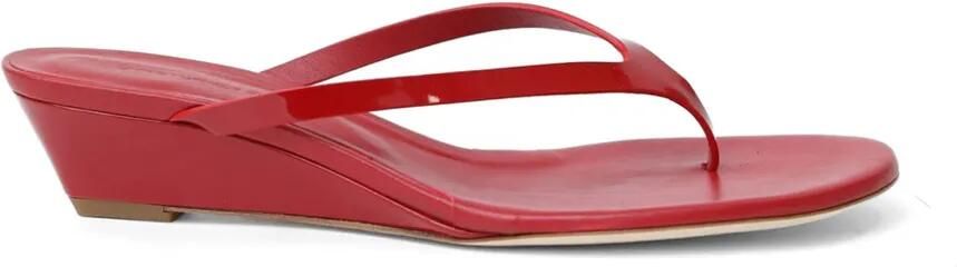 Christopher Esber Scala sandalen met sleehak Rood