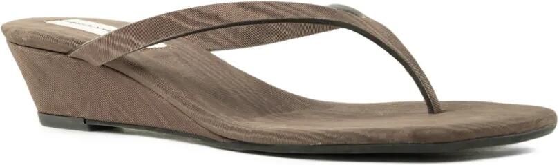 Christopher Esber Scala thong-strap wedge sandals Bruin - Foto 4