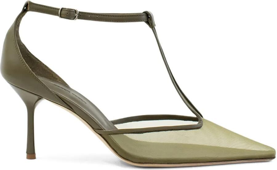 Christopher Esber Stiletto pumps met T-bandje Groen