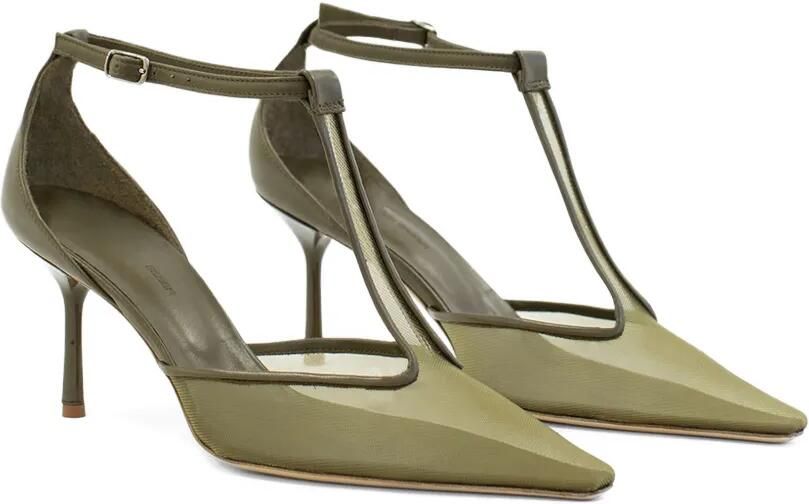 Christopher Esber Stiletto pumps met T-bandje Groen - Foto 3
