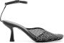 Christopher Esber Minette Veil 80 mm pumps met mesh Zwart - Thumbnail 1