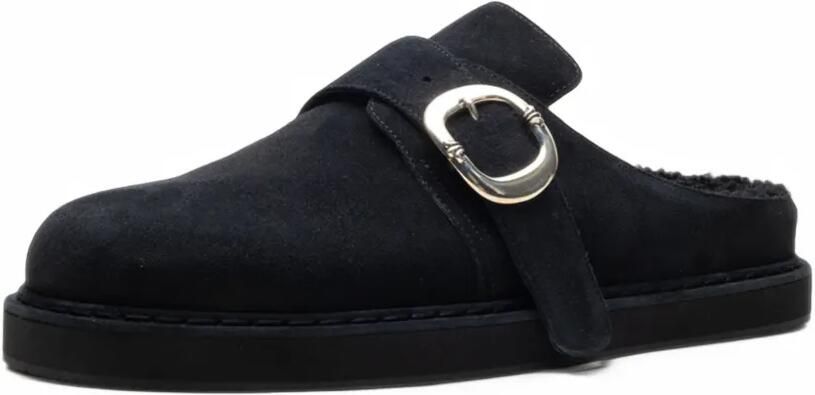 Chrome Hearts buckle-fastening suede clogs Zwart - Foto 2