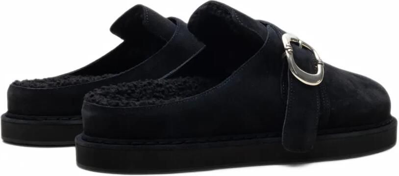 Chrome Hearts buckle-fastening suede clogs Zwart - Foto 5