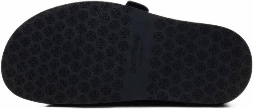 Chrome Hearts buckle-fastening suede clogs Zwart - Foto 3