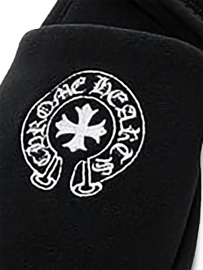 Chrome Hearts Hotel embroidered slippers Zwart - Foto 2