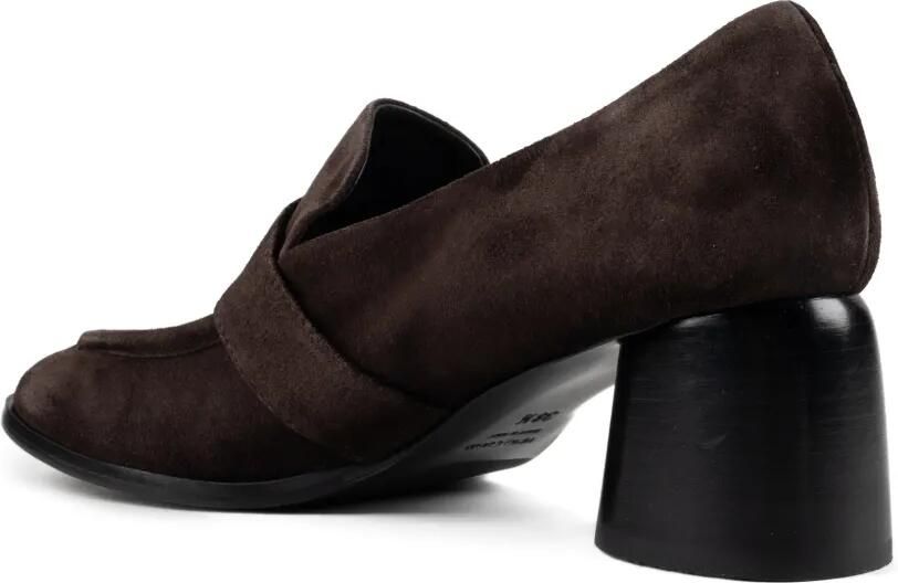CHUCKIES buckle-detail suede pumps Bruin - Foto 2