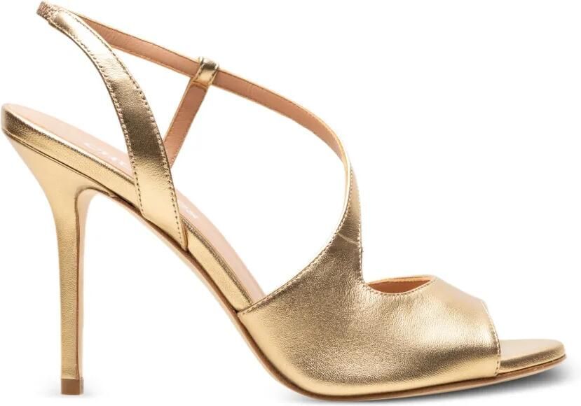 CHUCKIES Leren sandalen Goud
