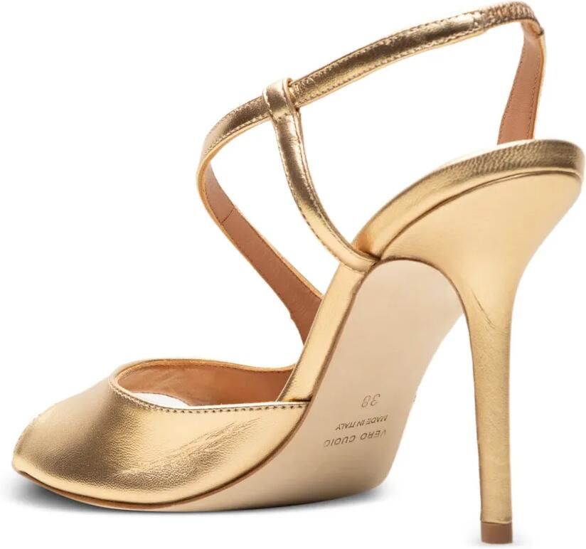 CHUCKIES Leren sandalen Goud - Foto 2